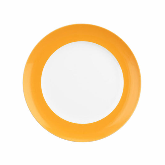 Seltmann Weiden Frühstücksteller Rund mit Fahne Liberty Pure Colors Mango Orange, Teller, Porzellan, 22.6 cm, 001.775947