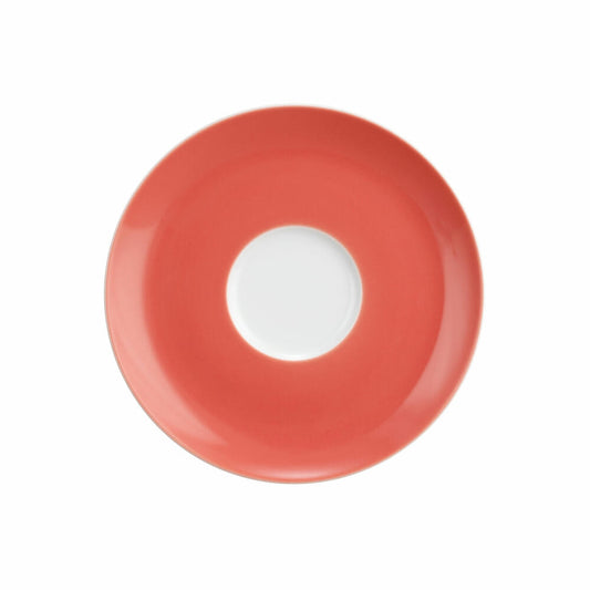 Seltmann Weiden Kombi-Untertasse Groß Liberty Pure Colors Flamingo Red, Unterteller, Porzellan, Rot, 16.1 cm, 001.775962