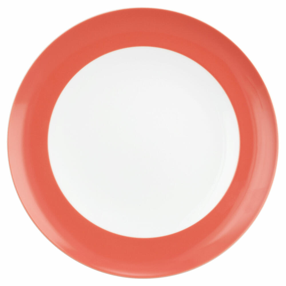 Seltmann Weiden Speiseteller Rund mit Fahne Liberty Pure Colors Flamingo Red, Teller, Porzellan, Rot, 27.3 cm, 001.775970