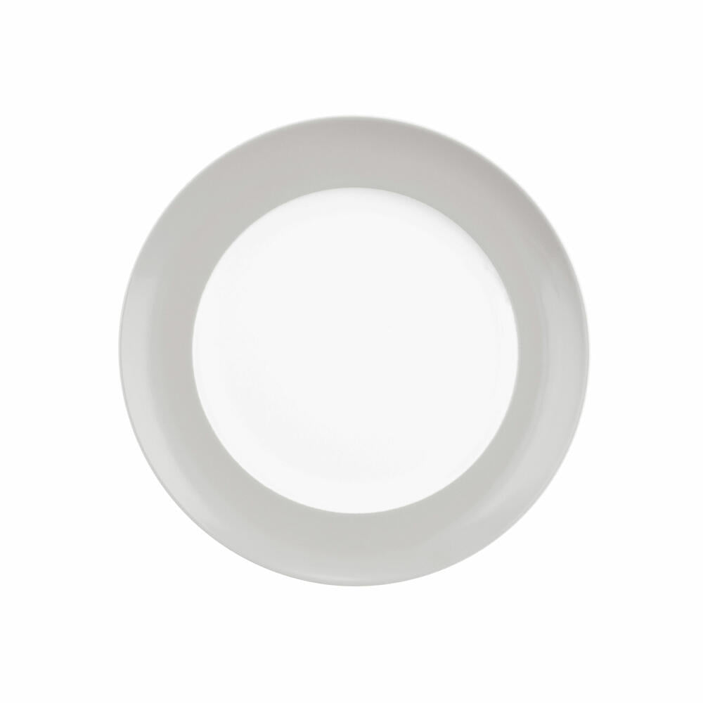 Seltmann Weiden Frühstücksteller Rund mit Fahne Liberty Pure Colors New Grey, Teller, Porzellan, Grau, 22.6 cm, 001.775987