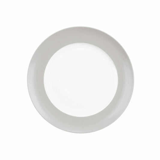 Seltmann Weiden Frühstücksteller Rund mit Fahne Liberty Pure Colors New Grey, Teller, Porzellan, Grau, 22.6 cm, 001.775987