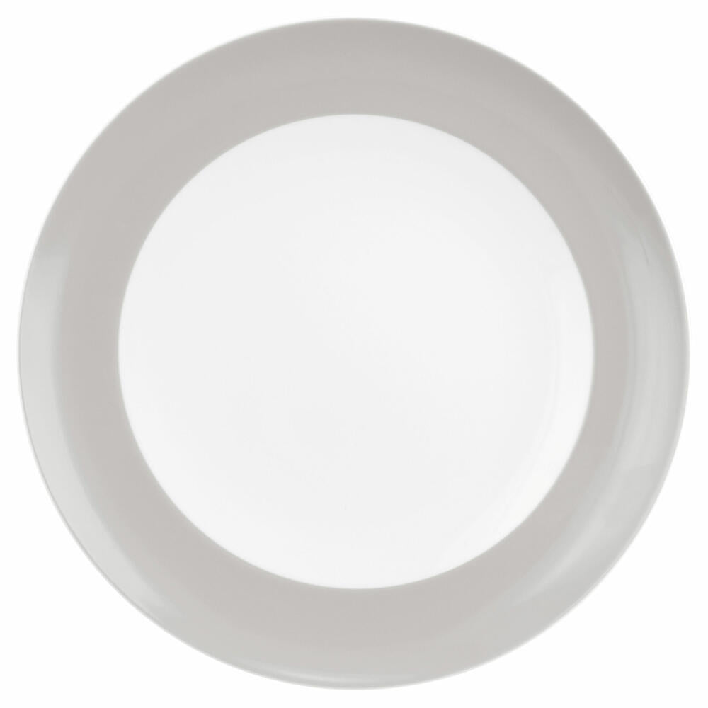 Seltmann Weiden Speiseteller Rund mit Fahne Liberty Pure Colors New Grey, Teller, Porzellan, Grau, 27.3 cm, 001.775990