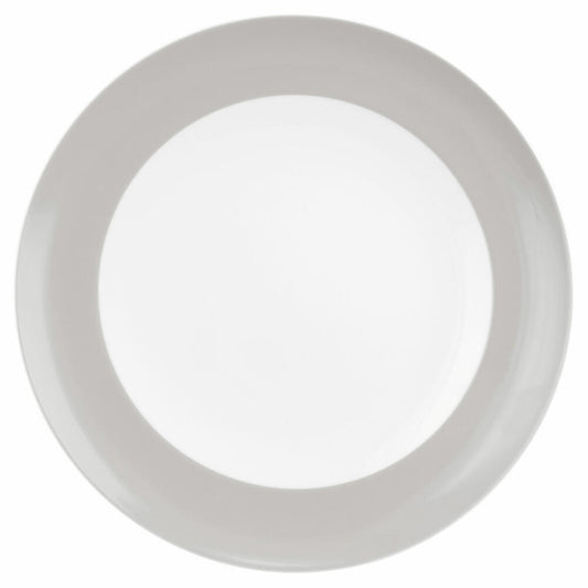 Seltmann Weiden Speiseteller Rund mit Fahne Liberty Pure Colors New Grey, Teller, Porzellan, Grau, 27.3 cm, 001.775990