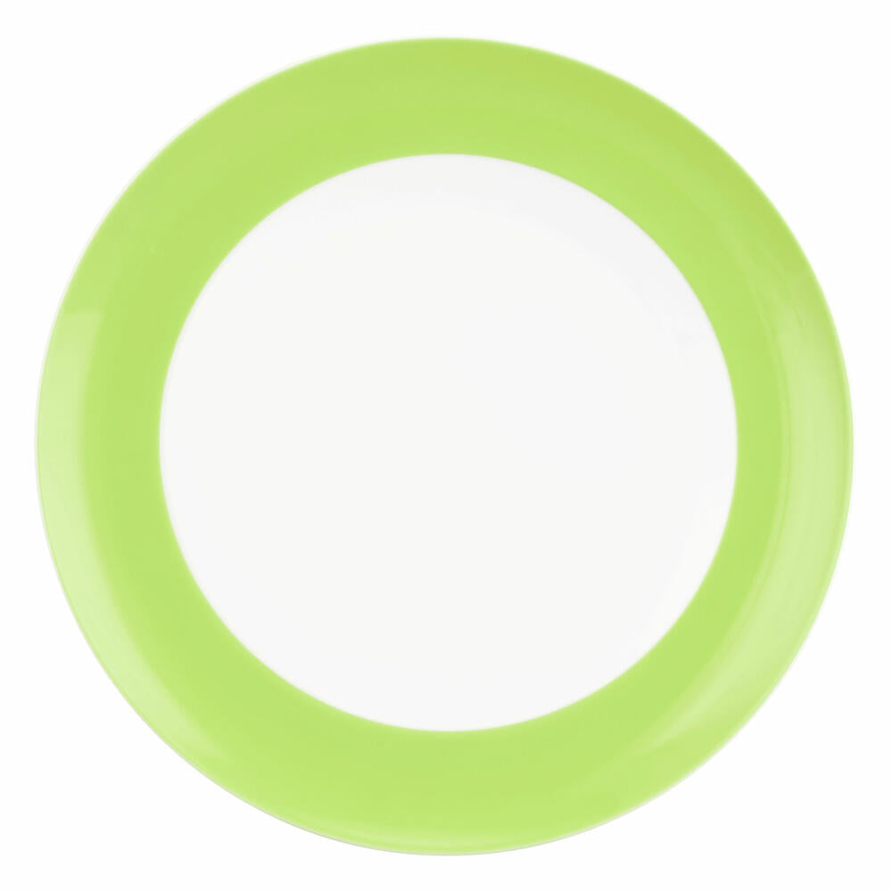 Seltmann Weiden Speiseteller Rund mit Fahne Liberty Pure Colors Lime Green, Teller, Porzellan, Grün, 27.3 cm, 001.776030