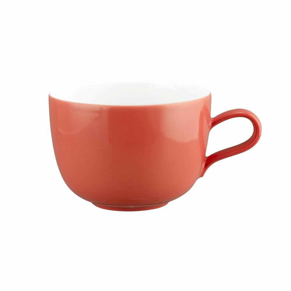 Seltmann Weiden Milchkaffeeobertasse Liberty Pure Colors Flamingo Red, Kaffeetasse, Porzellan, Rot, 400 ml, 001.775974