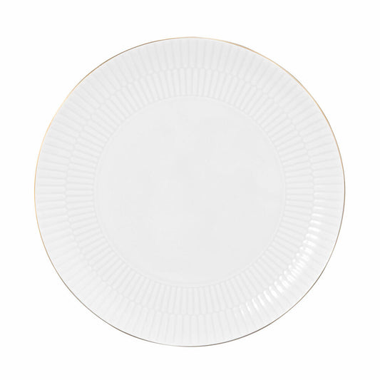 Seltmann Weiden Frühstücksteller Rund Amina Weiß Goldrand, Speiseteller, Porzellan, 22.7 cm, 001.776088