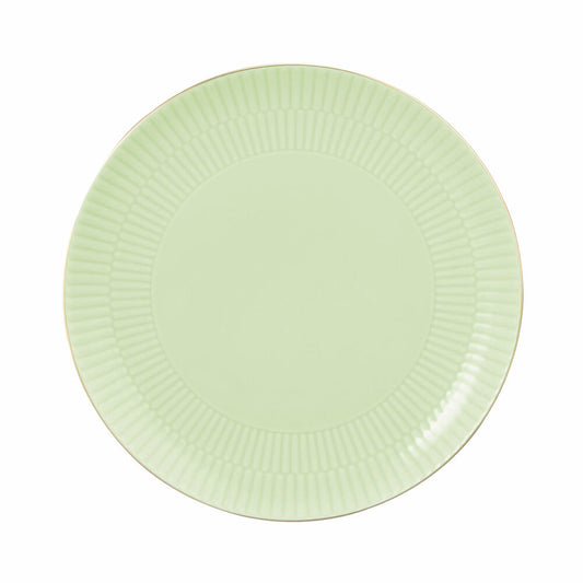 Seltmann Weiden Frühstücksteller Rund Amina Seladon Goldrand, Teller, Porzellan, Grün, 22.7 cm, 001.776139