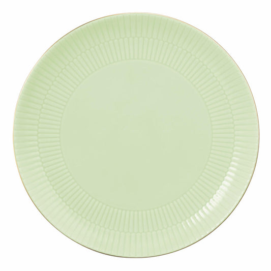 Seltmann Weiden Speiseteller Rund Amina Seladon Goldrand, Teller, Porzellan, Grün, 27.8 cm, 001.776141