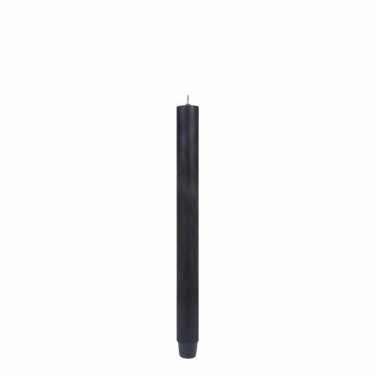 Gift Company Stabkerze, Tafelkerze, Leuchterkerze, Stab Kerze, Paraffin, Schwarz, L 29 cm, 1025804002