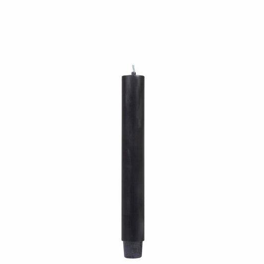 Gift Company Stabkerze, Tafelkerze, Leuchterkerze, Stab Kerze, Paraffin, Schwarz, L 20 cm, 1025803002