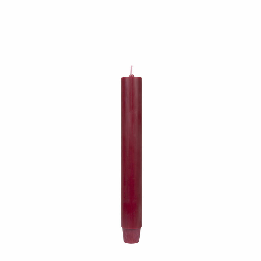 Gift Company Stabkerze, Tafelkerze, Leuchterkerze, Stab Kerze, Paraffin, Bordeaux, L 20 cm, 1025803016