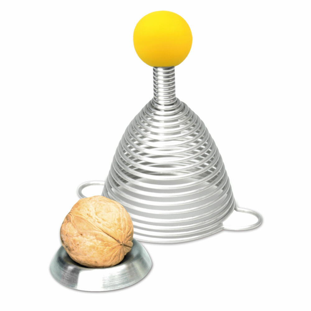 Take2 Naomi Color Nutcracker, Nut Opener, Nut Cracker, Walnut Cracker, Spring Cracker, Silicone Ball Yellow, 20151