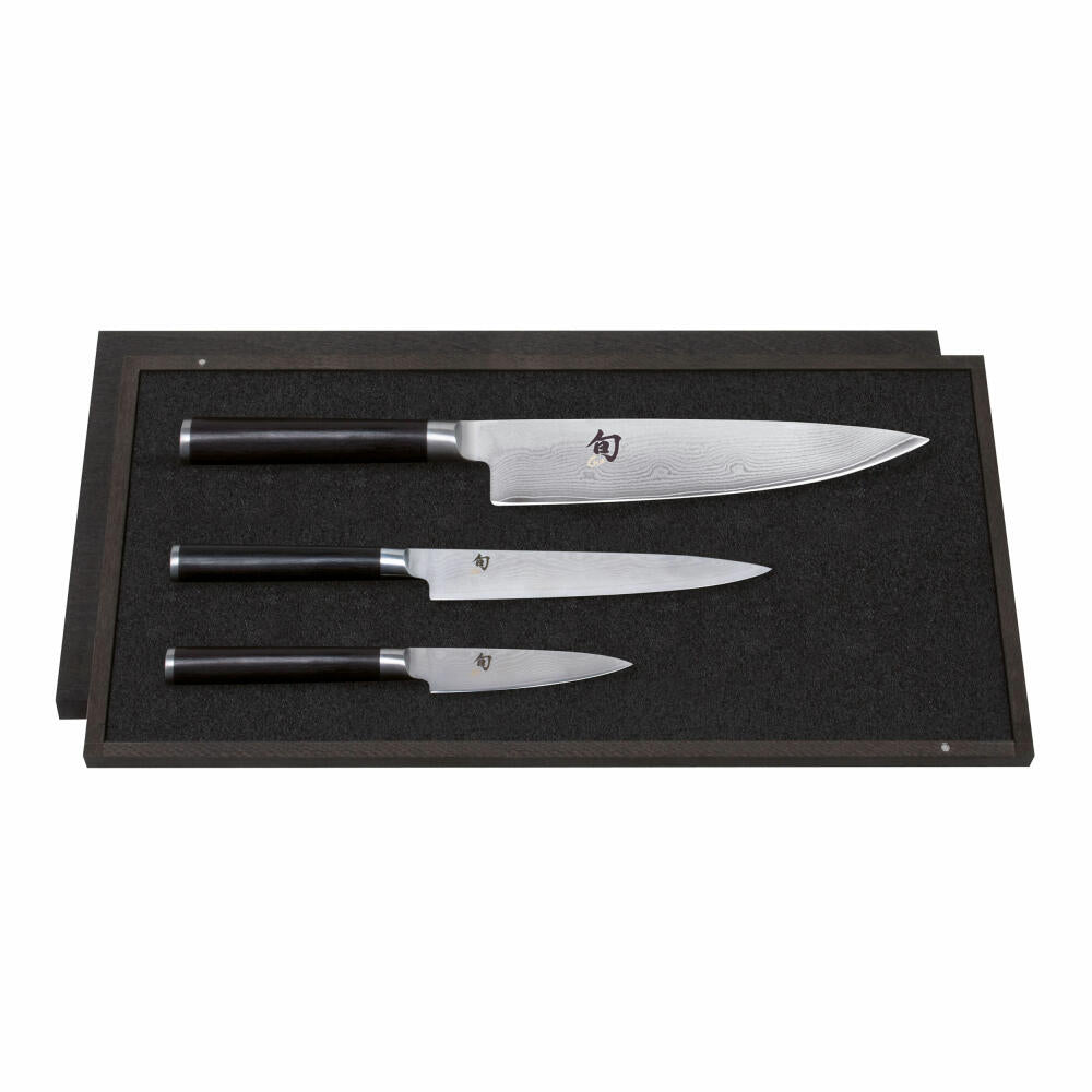Kai Shun Classic knife set, 3-piece, office knife, all-purpose knife, chef's knife, knife, DMS-300