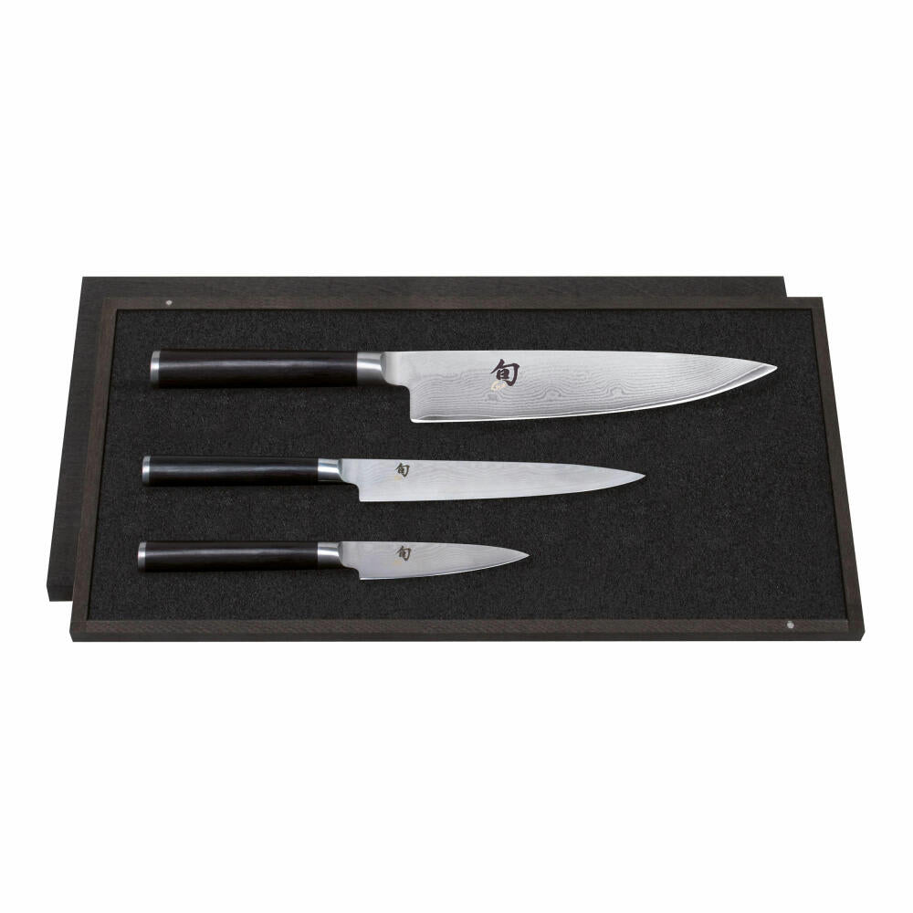 Kai Shun Classic knife set, 3-piece, office knife, all-purpose knife, chef's knife, knife, DMS-300