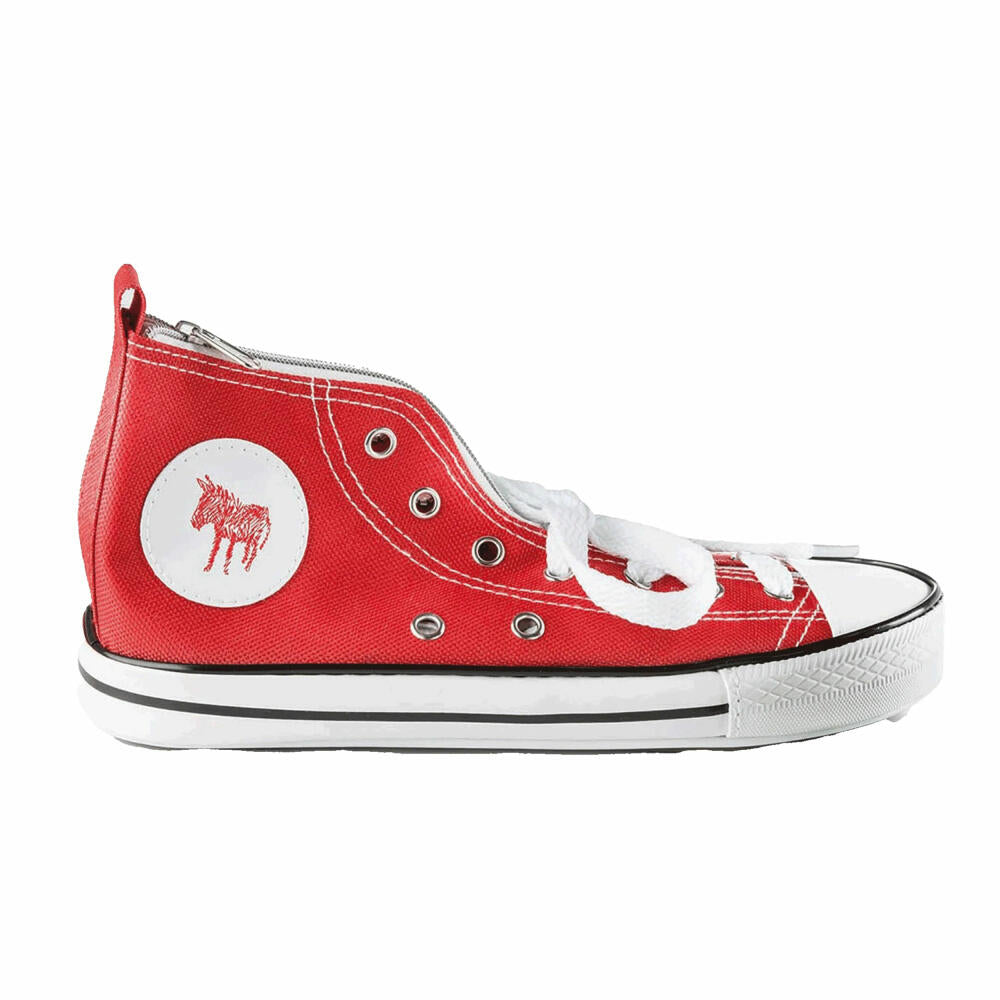Donkey Products Federtasche Donkey Doodle Federmäppchen, Mäppchen, Etui, Stiftehalter, Schuhform, Rot, 400406