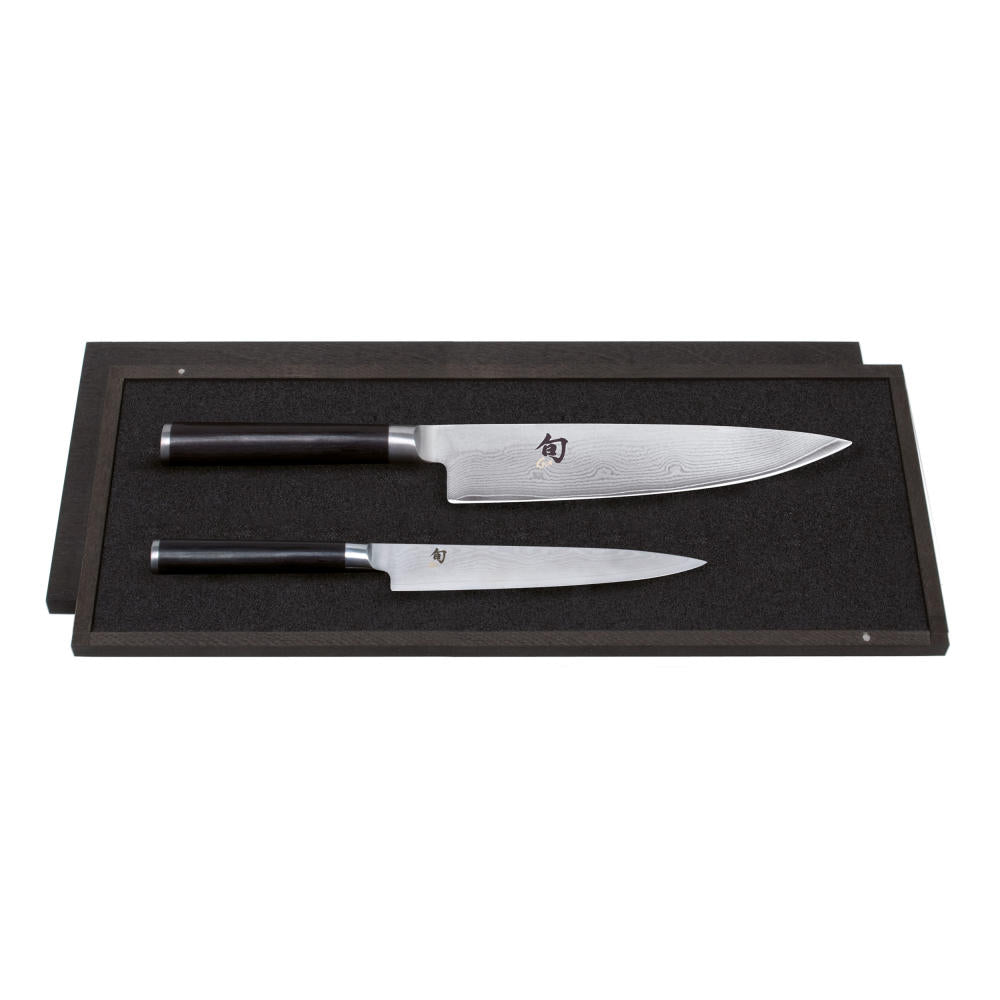 Kai Shun Classic knife set, 2-piece, all-purpose knife, chef's knife, knife, Damascus, DMS-220