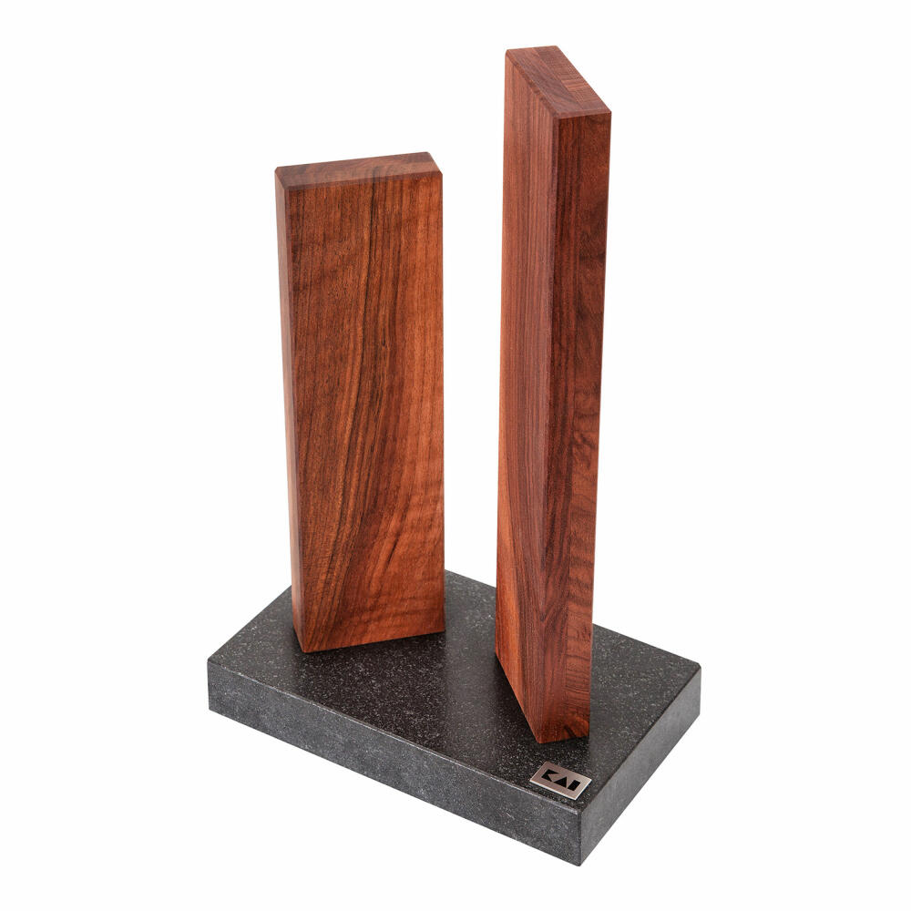 Kai Magnetic Knife Block Stonehenge, Knife Block, Knife Holder, Knife Block, Magnetic Knife Block, Walnut, STH-4.3