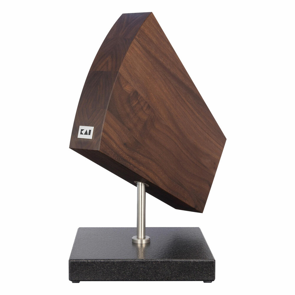 Kai Shun Knife Block, Rotating Knife Holder, Knife Block, Walnut, DM-0799