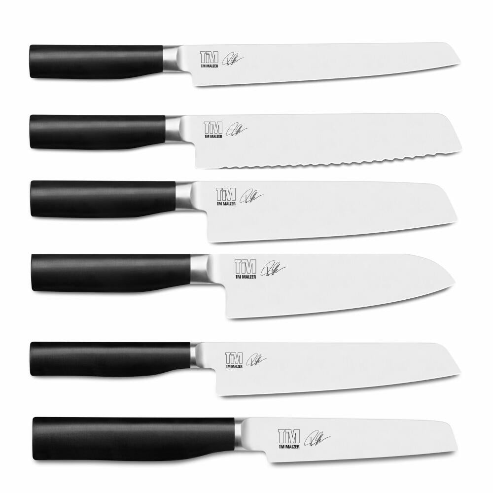 Kai Tim Mälzer Kamagata starter set, kitchen knife, 6 knives + bag, stainless steel, POM, 7 pcs., TMKSet