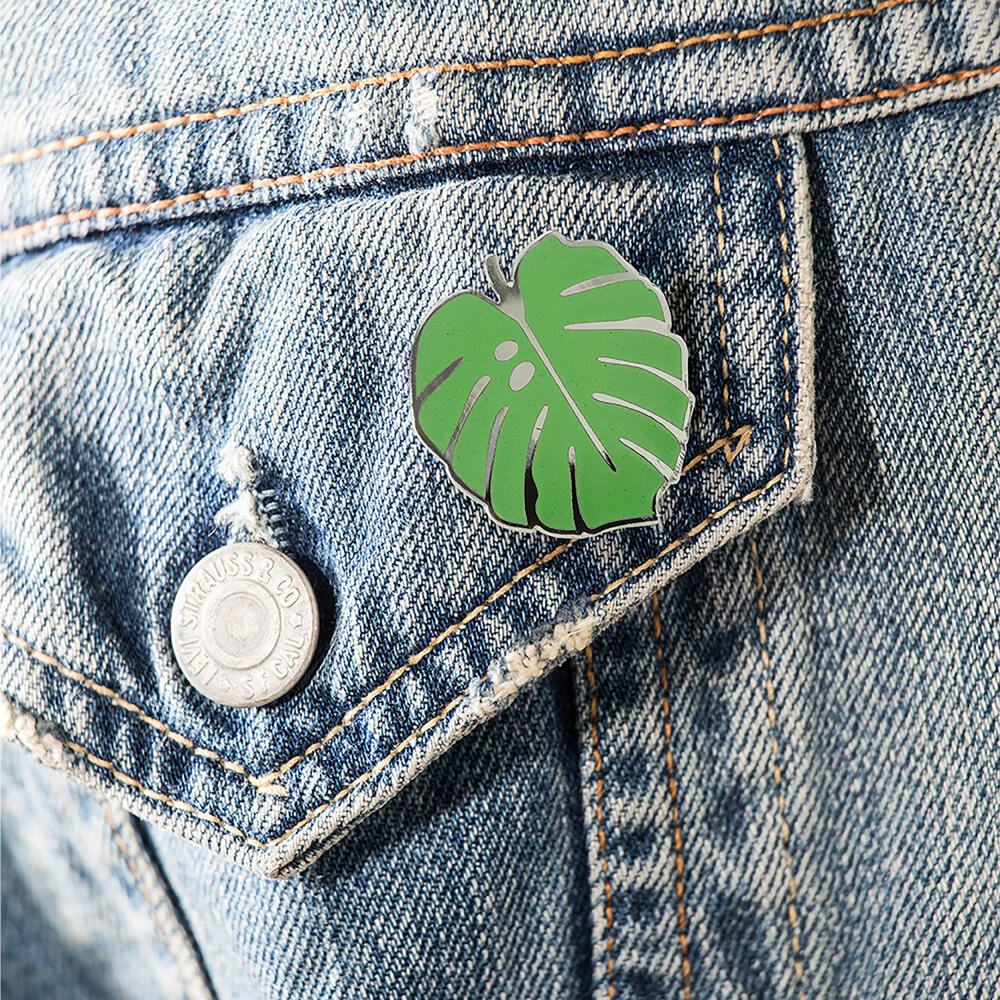 Donkey Products Pintastic Little Monstera Pin, Anstecker, Schmuckspange, Metall, 1 cm, 401236