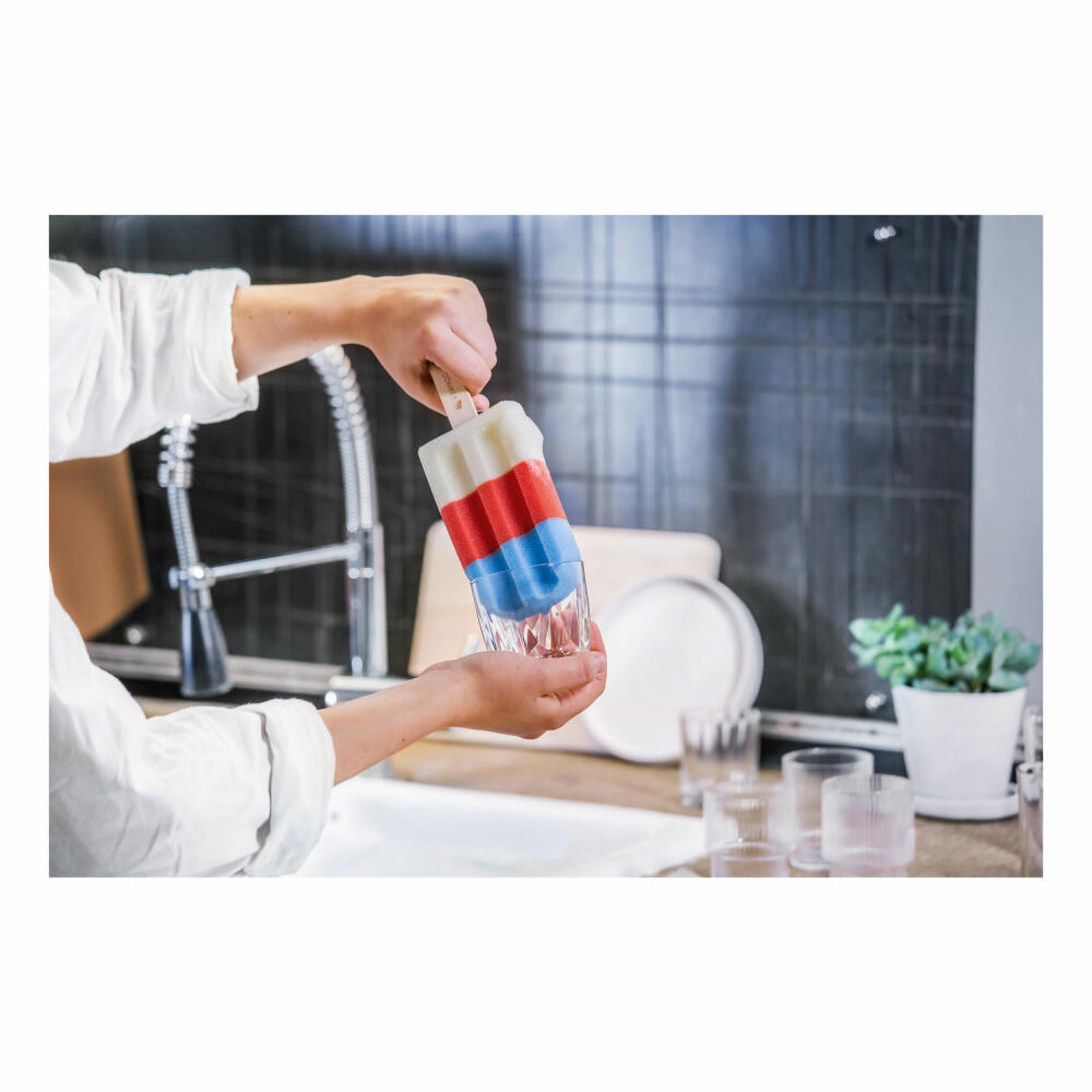 Donkey Products Ice Pop Blue Spülschwamm, In Eis Form, Spül Schwamm, Topfschwamm, Putzschwamm, Topfreiniger, L 22 cm, 600506