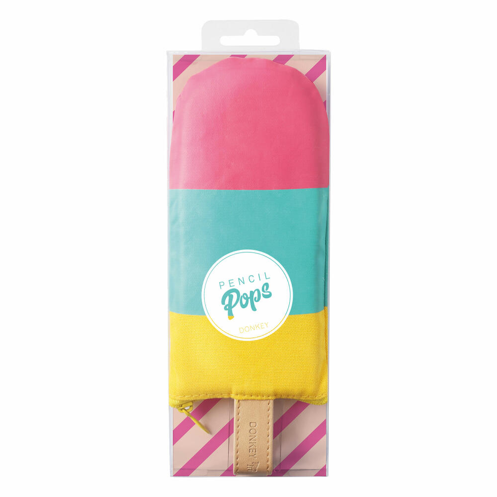 Donkey Products Pencil Pops Tutti Frutti, Federmäppchen, Mäppchen, Stift Tasche, Baumwolle, Poliyester, Bunt, 21 cm, 400409