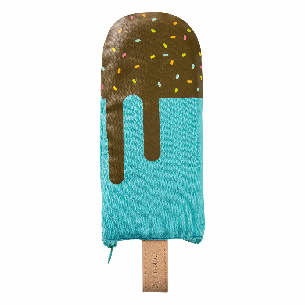 Donkey Products Pencil Pops Choco Loco, Federmäppchen, Mäppchen, Stift Tasche, Baumwolle, Poliyester, Blau, Braun, 21 cm, 400416