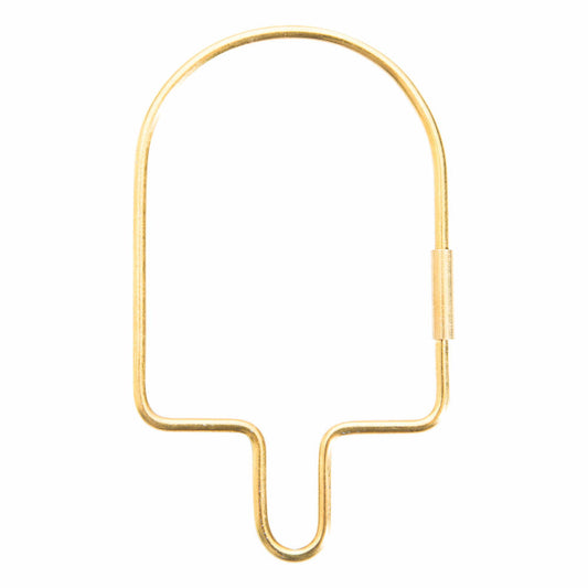 Donkey Products Hello Yummy Schlüsselanhänger, Schlüssel Anhänger, Schlüsselbund, Gold, L 9.7 cm, 400916