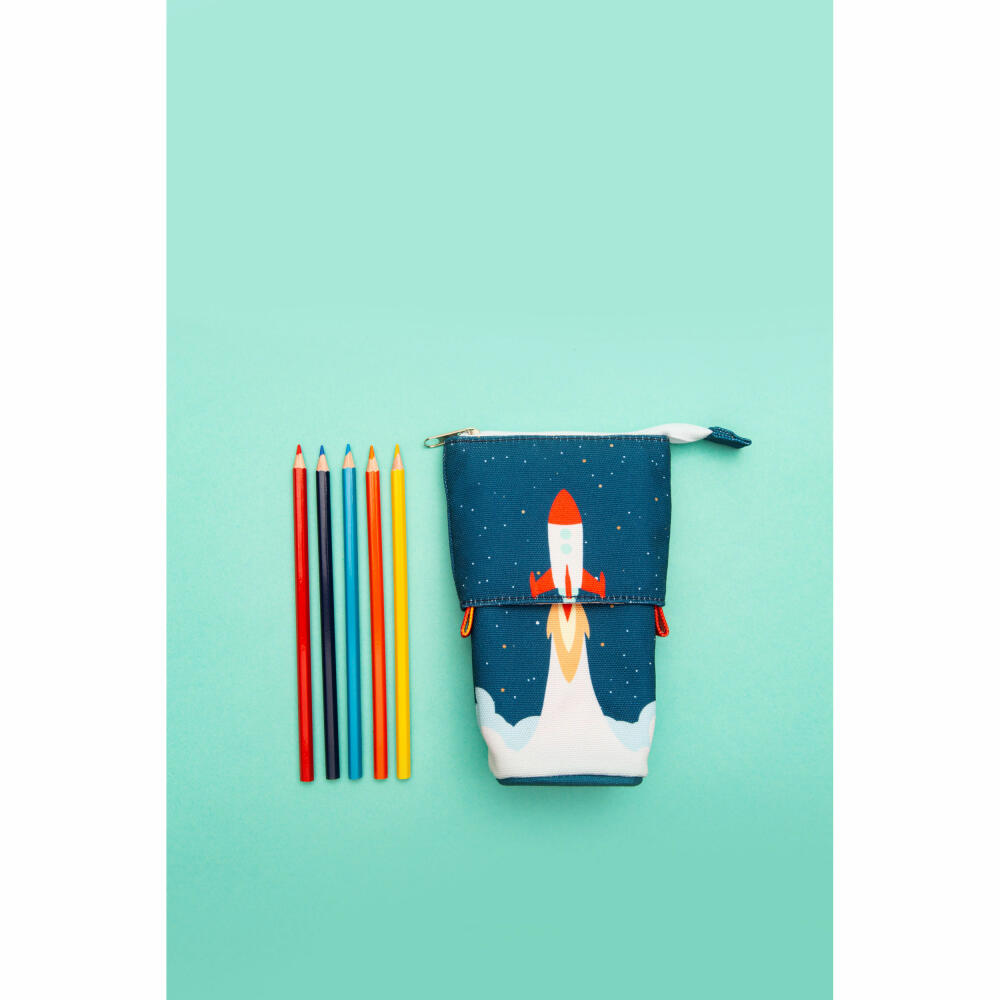 Donkey Products Stiftemappe Pop Up Pencil Case Space, Mäppchen, Stiftesammler, Polyester, Bunt, 400417