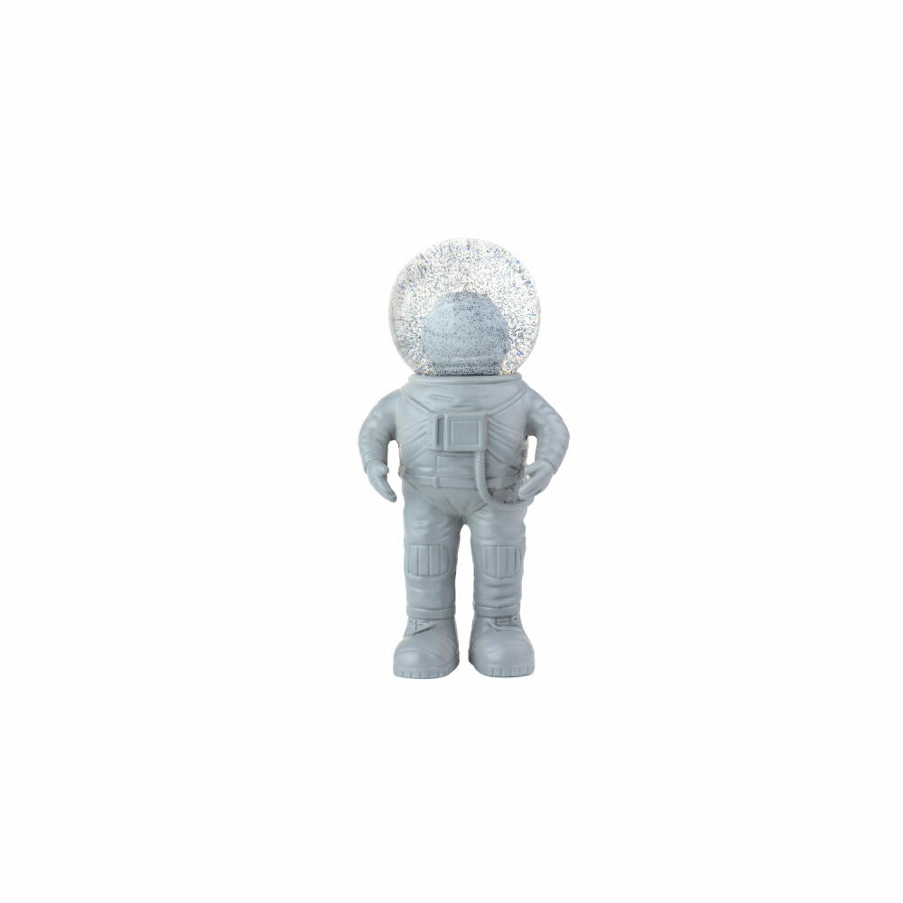 Donkey Products Summerglobe The Astronauts Small, Glitter Ball, Snow Globe, Glass / Polyresin, Grey, 13 cm, 360020