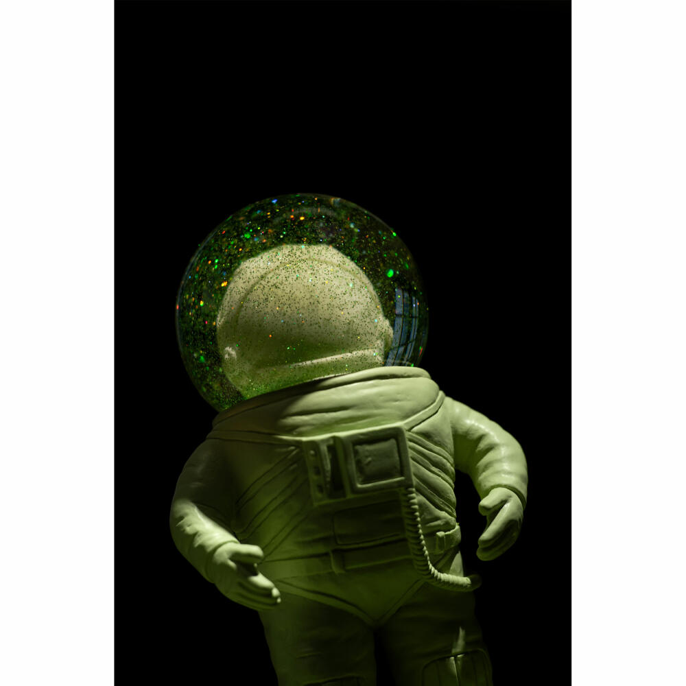 Donkey Products Summerglobe The Astronauts Medium, Glitter Ball, Snow Globe, Glass / Polyresin, Green, 18 cm, 360023