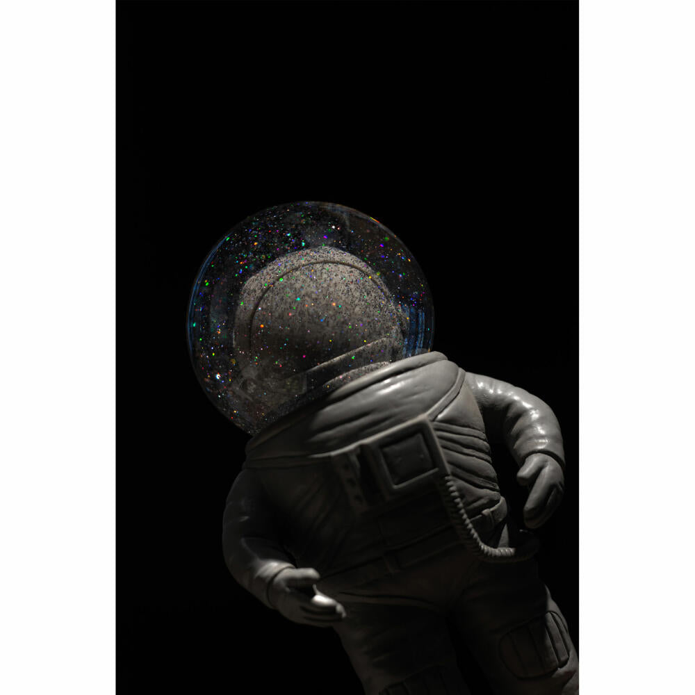 Donkey Products Summerglobe The Astronauts Medium, Glitter Ball, Snow Globe, Glass / Polyresin, Grey, 18 cm, 360024