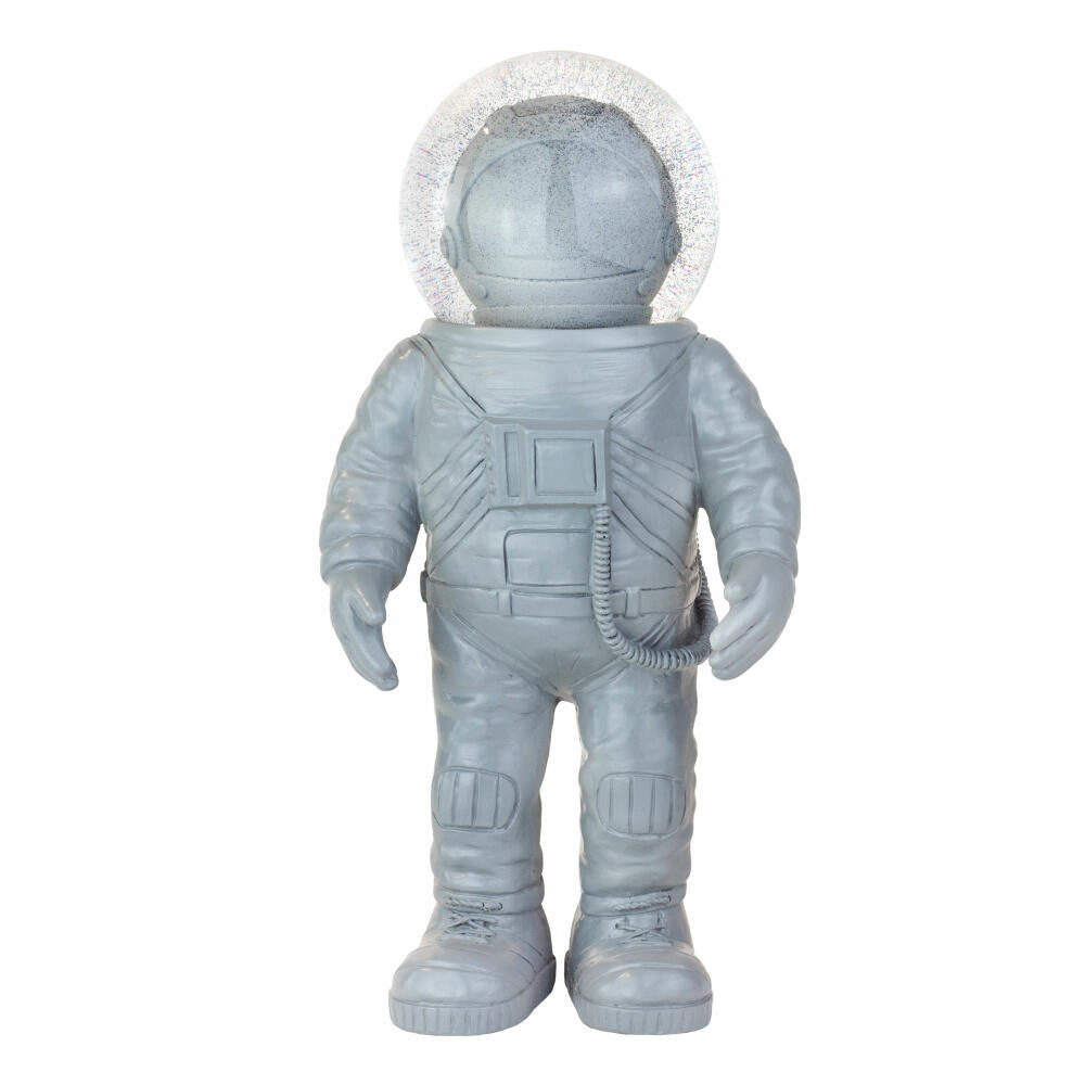 Donkey Products Summerglobe The Astronauts Giant, Glitzerkugel, Schneekugel, Glas / Polyresin, Grau, 30 cm, 360026