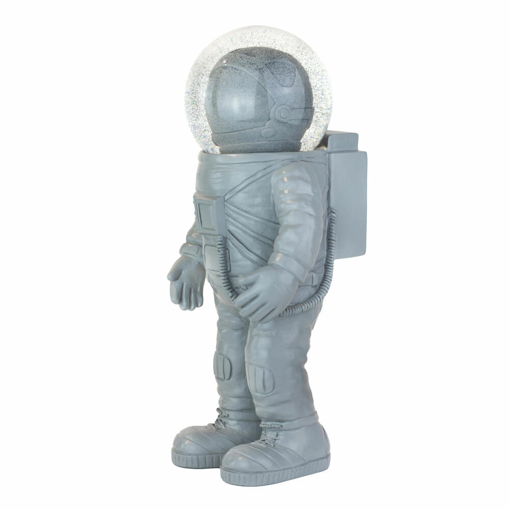 Donkey Products Summerglobe The Astronauts Giant, Glitzerkugel, Schneekugel, Glas / Polyresin, Grau, 30 cm, 360026