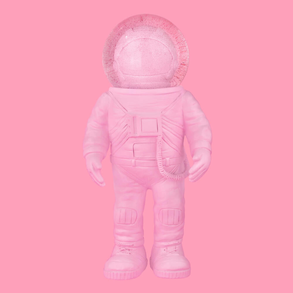 Donkey Products Summerglobe The Astronauts Giant, Glitzerkugel, Schneekugel, Glas / Polyresin, Pink, 30 cm, 360028