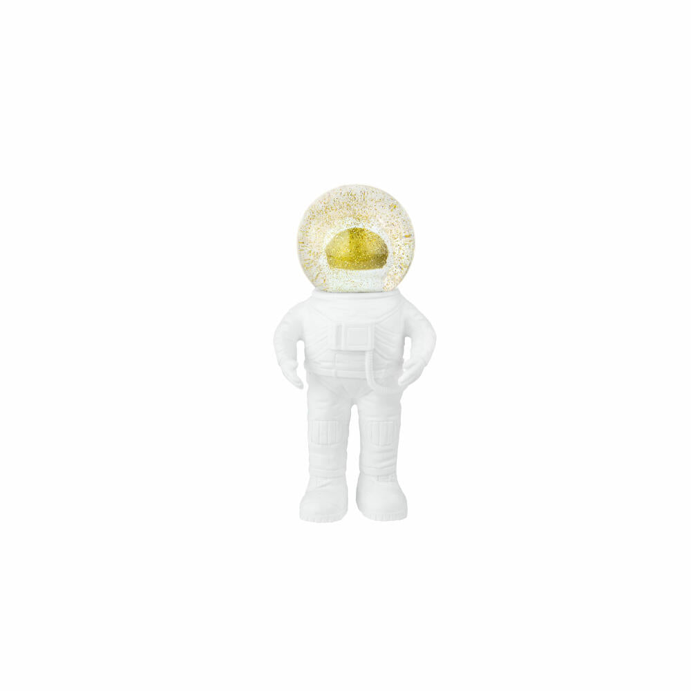 Donkey Products Summerglobe The Astronauts Small, Glitzerkugel, Schneekugel, Glas / Polyresin, Weiß, 13 cm, 360029