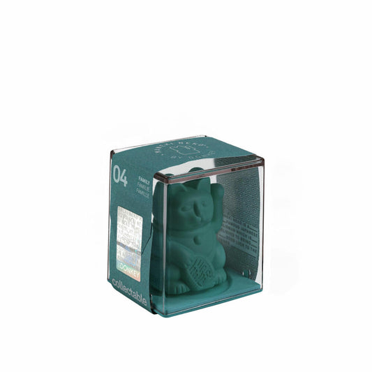 Donkey Products Lucky Cat Solar, Winkekatze, Glücksbringer, Kunststoff, Grün, 6.5 cm, 350013