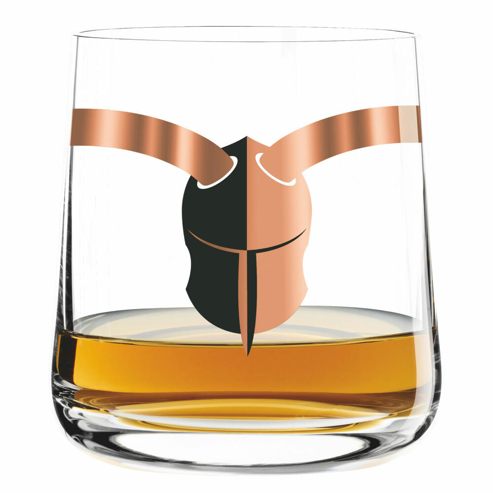 Ritzenhoff Next Whisky Tumbler, 4er Set mit Reinigungstuch, Nr. 1, P. Chiera, P. Garland, H. Mahmoudi, A. Wurm, Glas, 250 ml