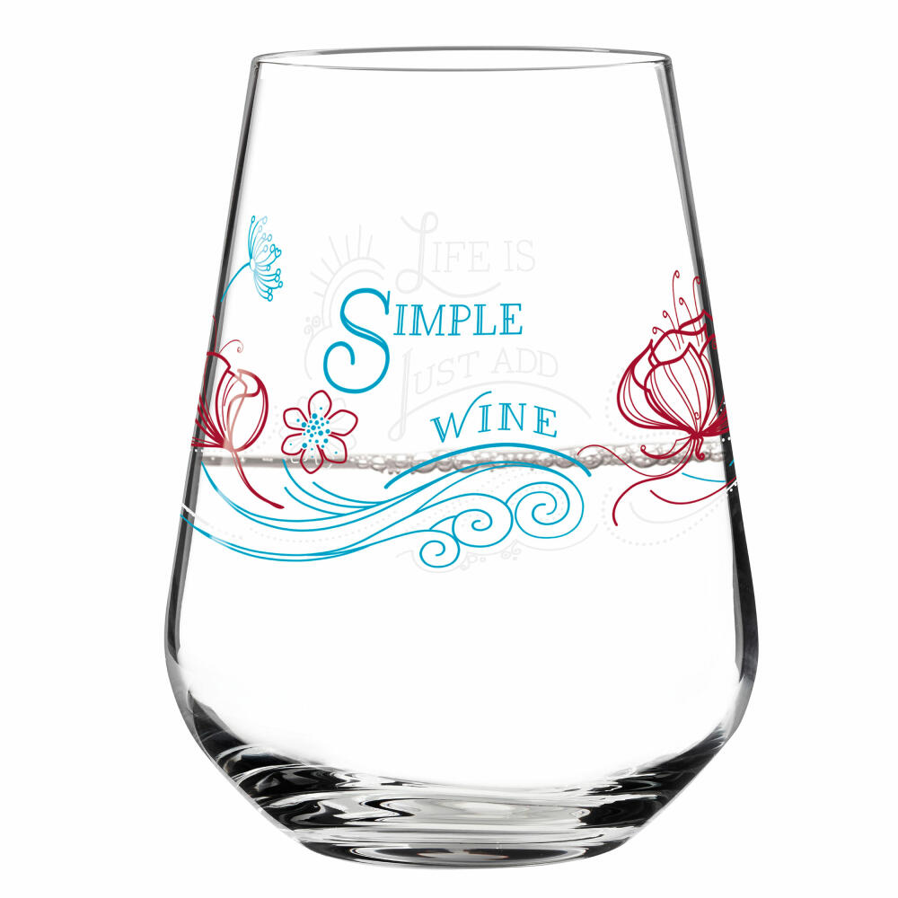 Ritzenhoff Aqua e Vino Design Wasser- und Weinglas, 2er Set, Weinkelch, Weinbecher, Weinschorle Trink Glas, Natalia Yablunovska, Herbst 2018, Kristallglas, 0.5 L