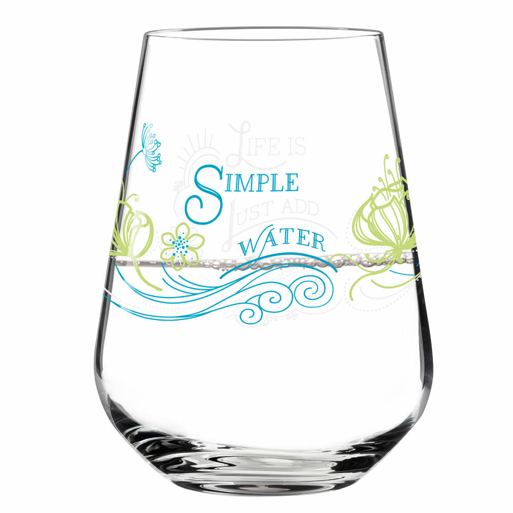 Ritzenhoff Aqua e Vino Design Wasser- und Weinglas, 2er Set, Weinkelch, Weinbecher, Weinschorle Trink Glas, Natalia Yablunovska, Herbst 2018, Kristallglas, 0.5 L