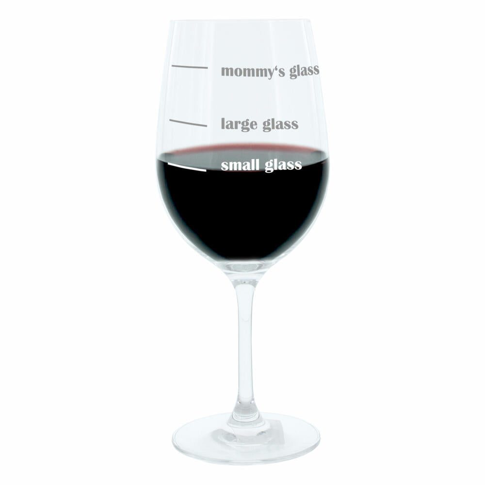 Leonardo Weinglas XL, Mommys Glass, Mum, Mama, Geschenk Stimmungsglas mit lustiger Gravur, Mood Wein Glas, 610ml