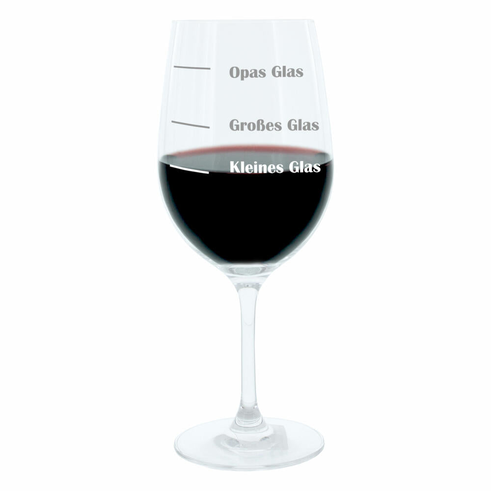Leonardo Weinglas XL, Opas Glas, Großvater, Geschenk Stimmungsglas mit lustiger Gravur, Mood Wein Glas, 610ml
