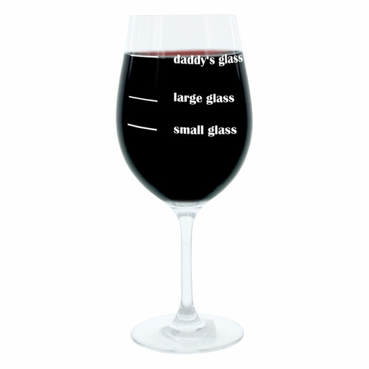 Leonardo wine glass XL, Daddys Glass, gift mood glass with funny engraving, mood wine glass, 610ml
