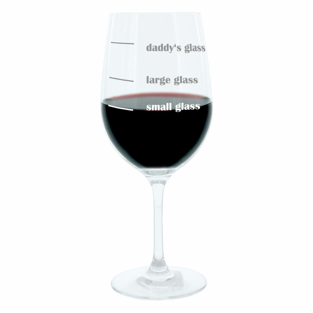 Leonardo Weinglas XL, Mommys und Daddys Glass, 2er Set, Geschenk Stimmungsglas mit lustiger Gravur, Mood Wein Glas, 610ml