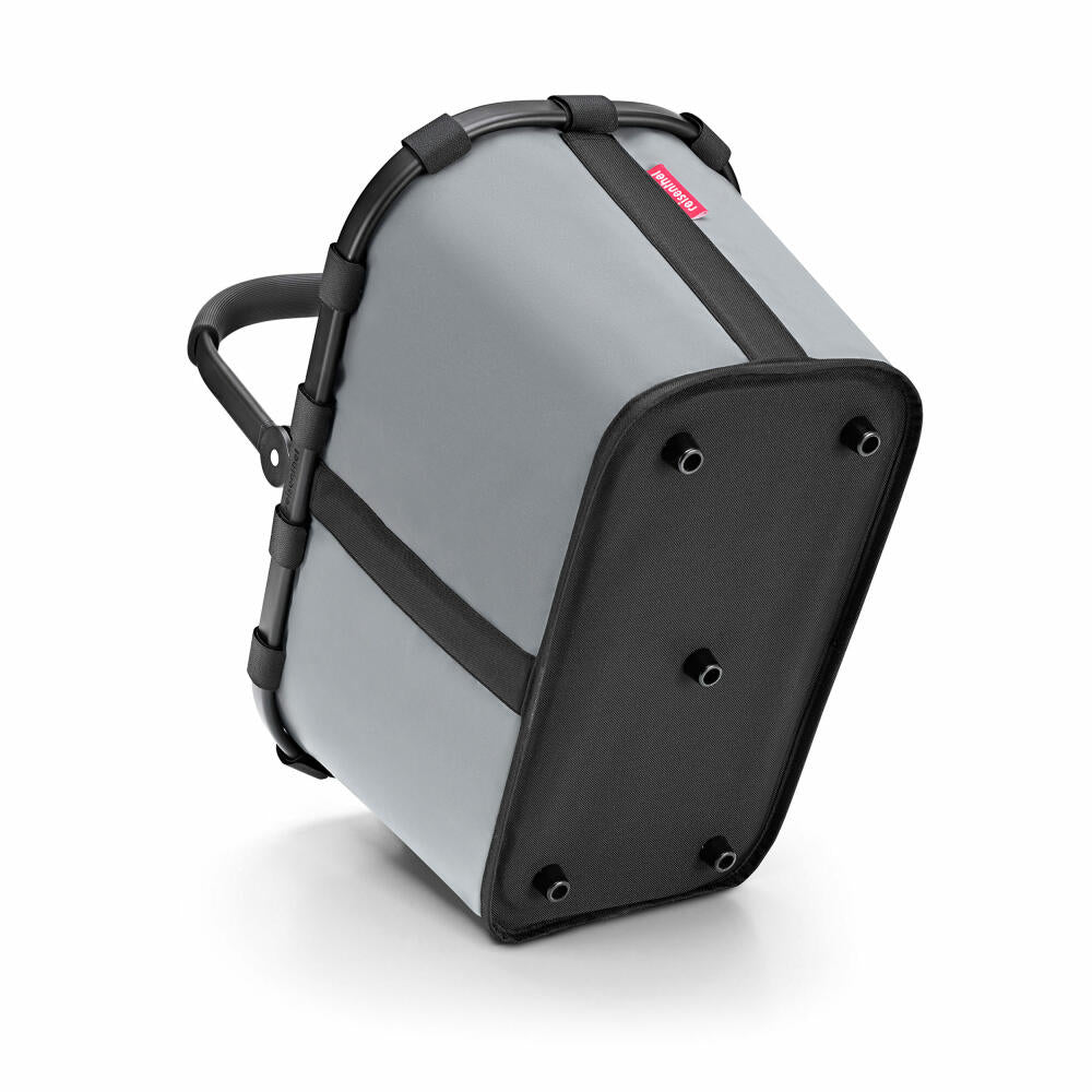 reisenthel carrybag mit cover, 2-tlg., Einkaufskorb, Deckel, Abdeckung, Korb, Polyestergewebe, Frame Reflective, 22 L