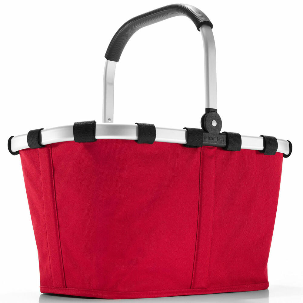reisenthel carrybag mit cover, 2-tlg., Einkaufskorb, Deckel, Abdeckung, Korb, Polyestergewebe, Red / Rot, 22 L
