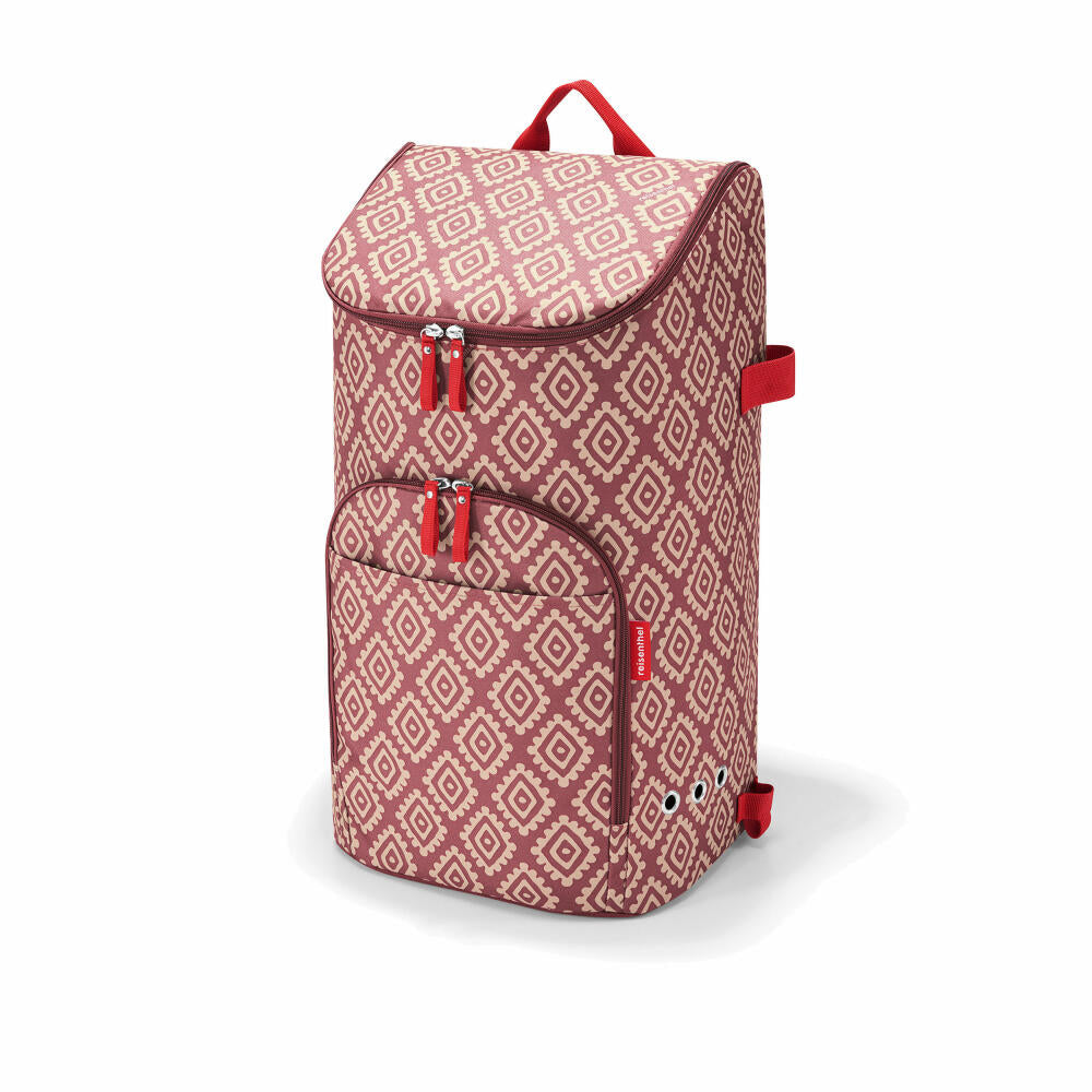 reisenthel citycruiser rack mit bag, 2-tlg., Einkaufstrolley, Einkaufstasche, Trolley, Tasche, Diamonds Rouge, 45 L