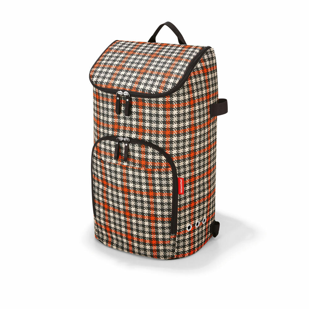 reisenthel citycruiser rack mit bag, 2-tlg., Einkaufstrolley, Einkaufstasche, Trolley, Tasche, Glenckeck Red, 45 L