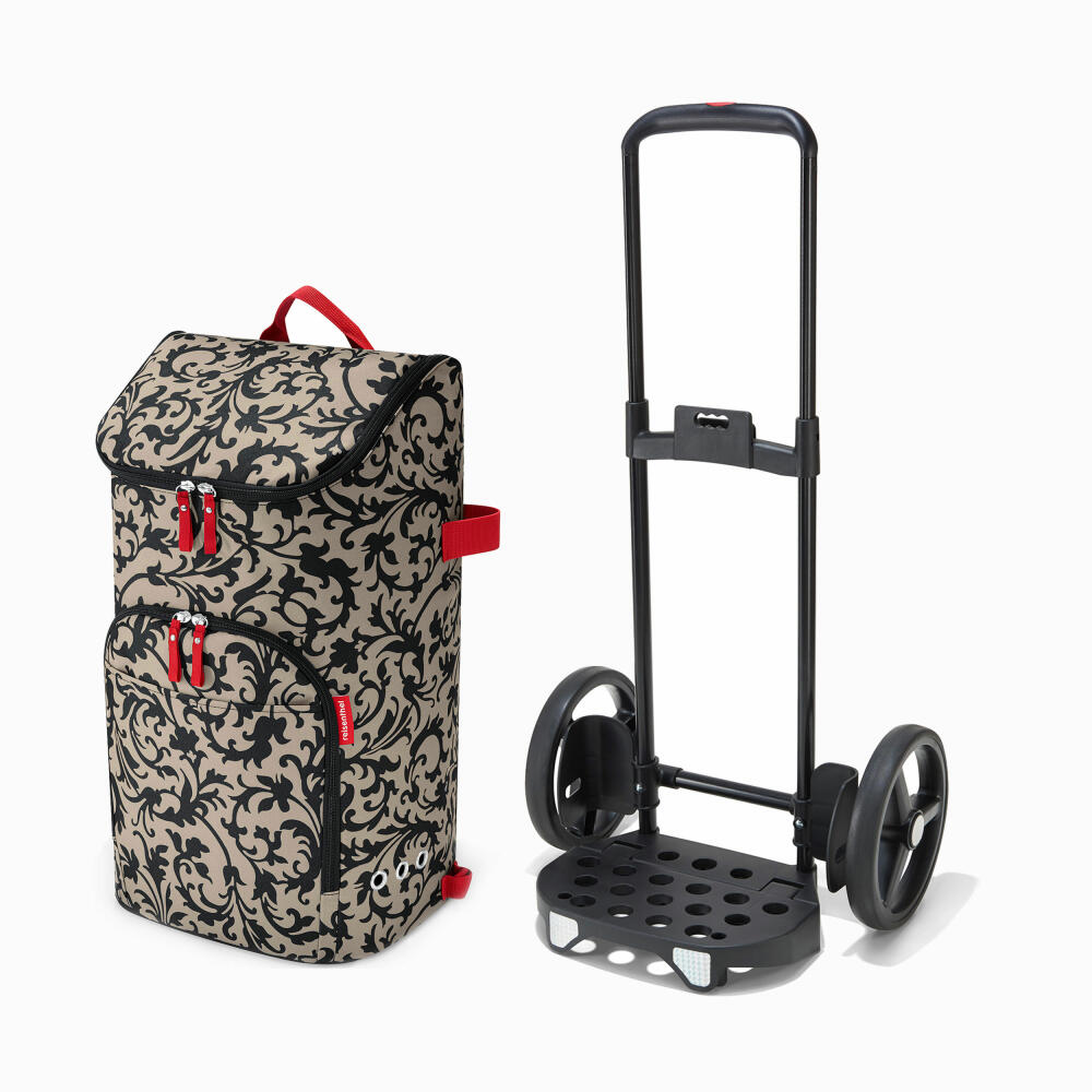 reisenthel citycruiser rack mit bag, 2-tlg., Einkaufstrolley, Einkaufstasche, Trolley, Tasche, baroque taupe, 45 L