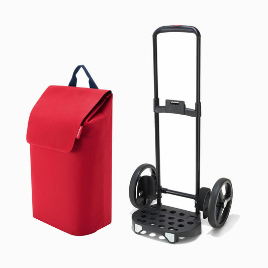 reisenthel citycruiser rack mit sac, 2-tlg., Einkaufstrolley, Einkaufstasche, Trolley, Tasche, Red, 40 L